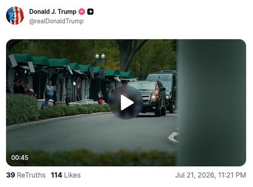 Post preview from Donald Trump