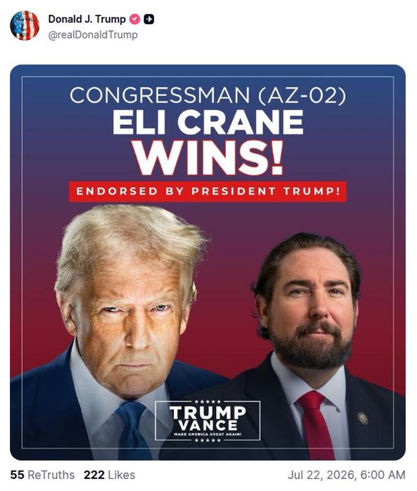 Post preview from Donald Trump