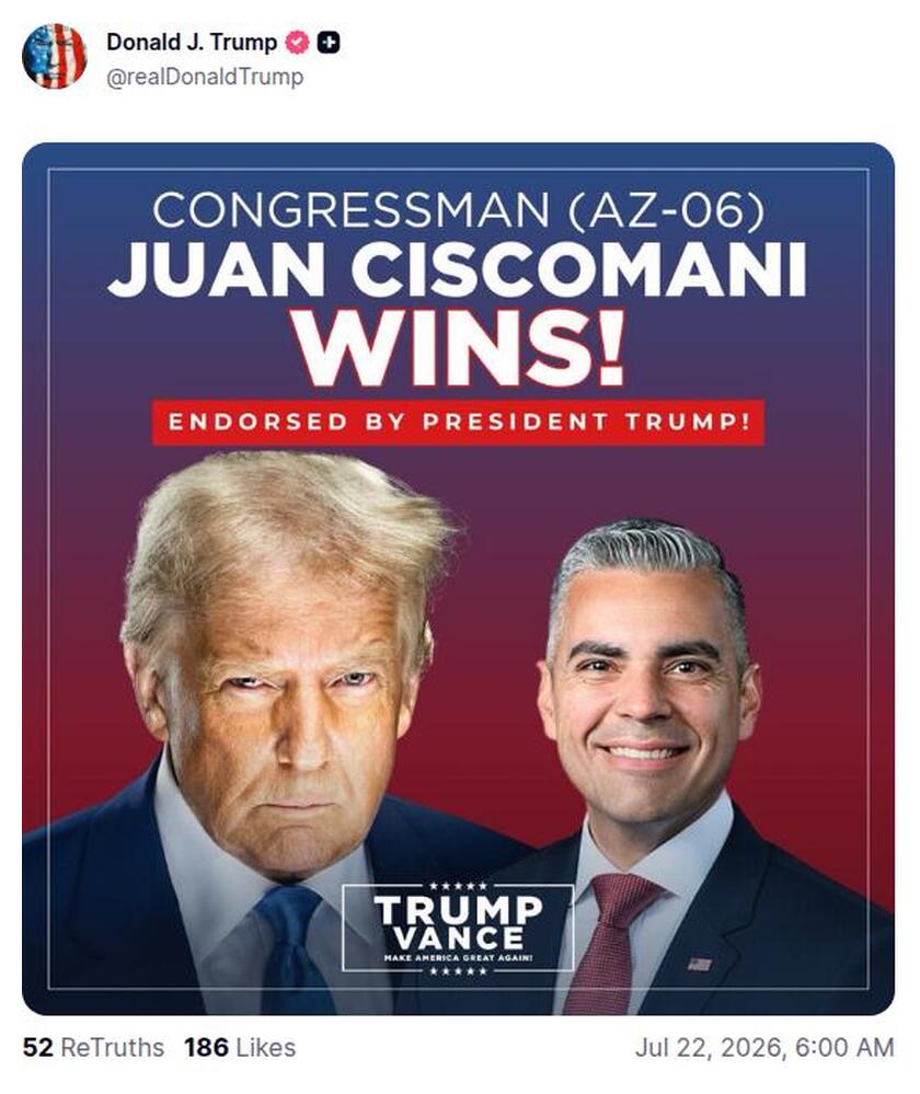 Post preview from Donald Trump