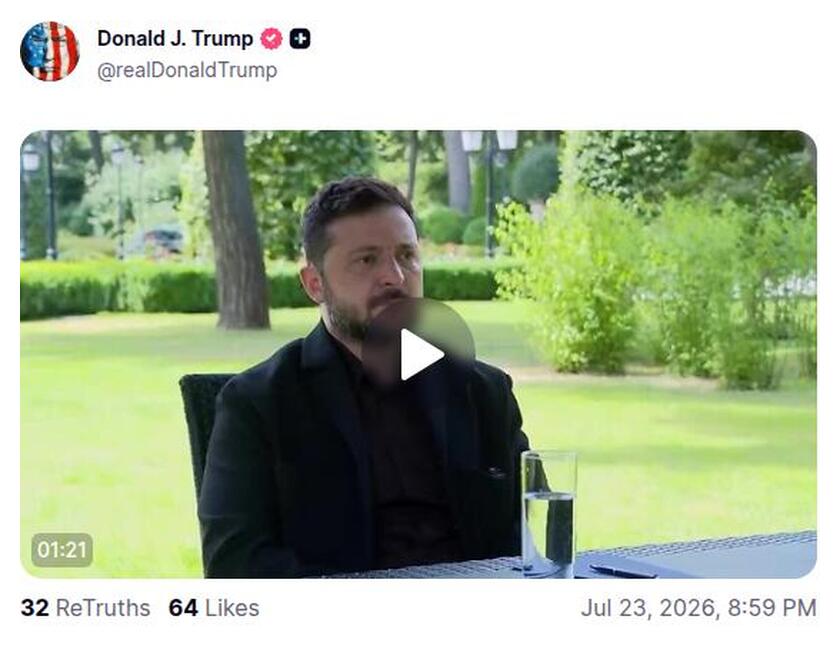 Post preview from Donald Trump