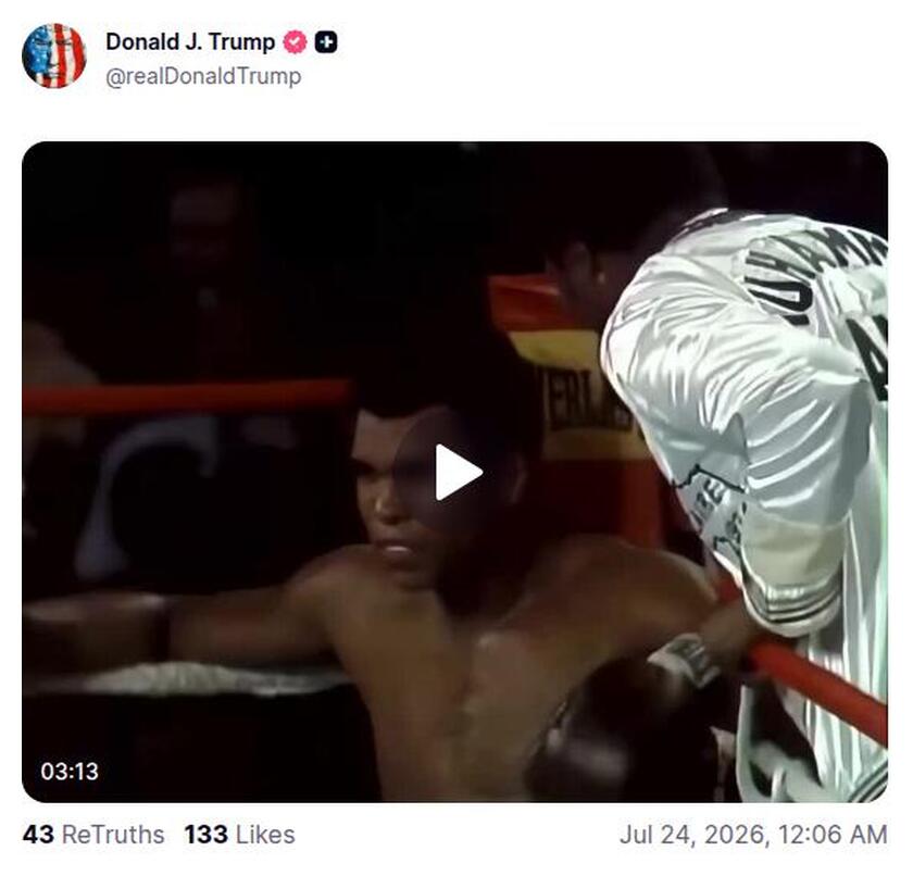 Post preview from Donald Trump