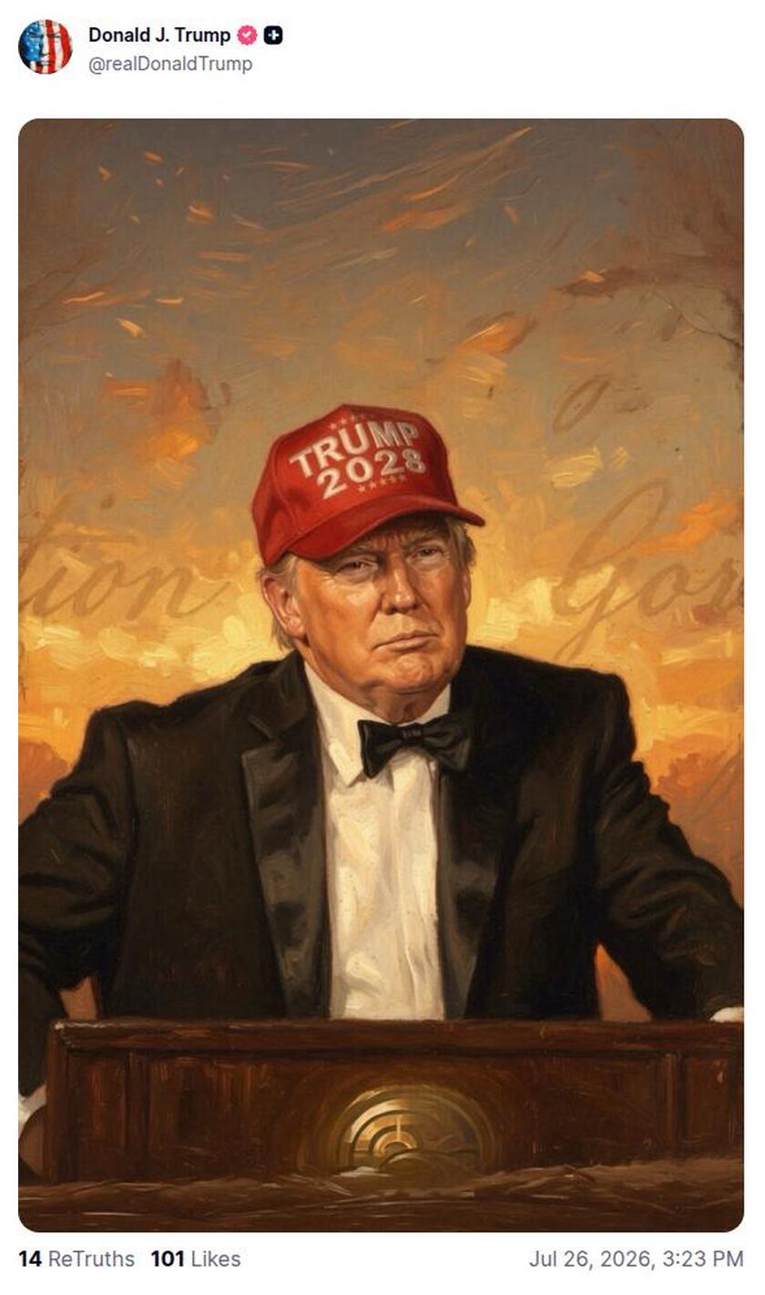 Post preview from Donald Trump
