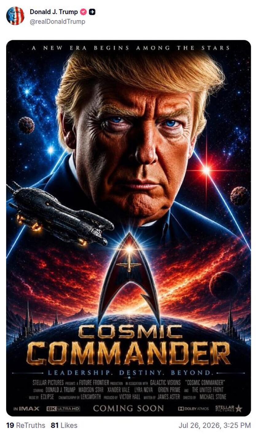Post preview from Donald Trump