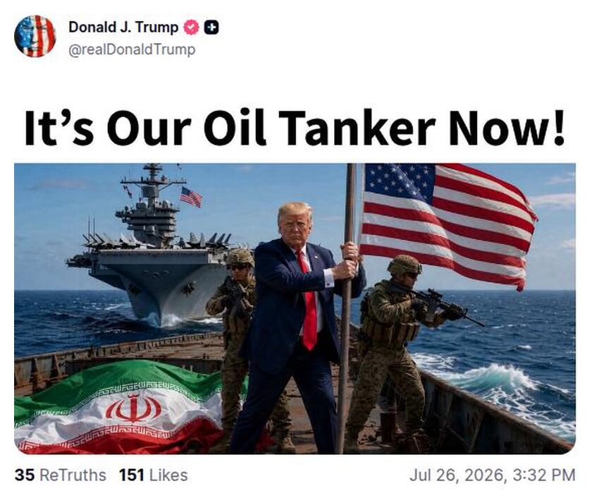Post preview from Donald Trump