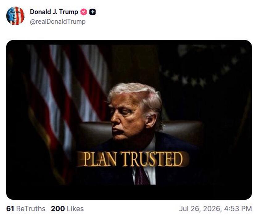 Post preview from Donald Trump