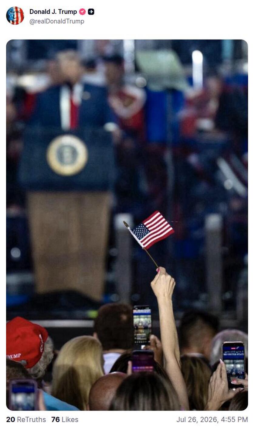 Post preview from Donald Trump