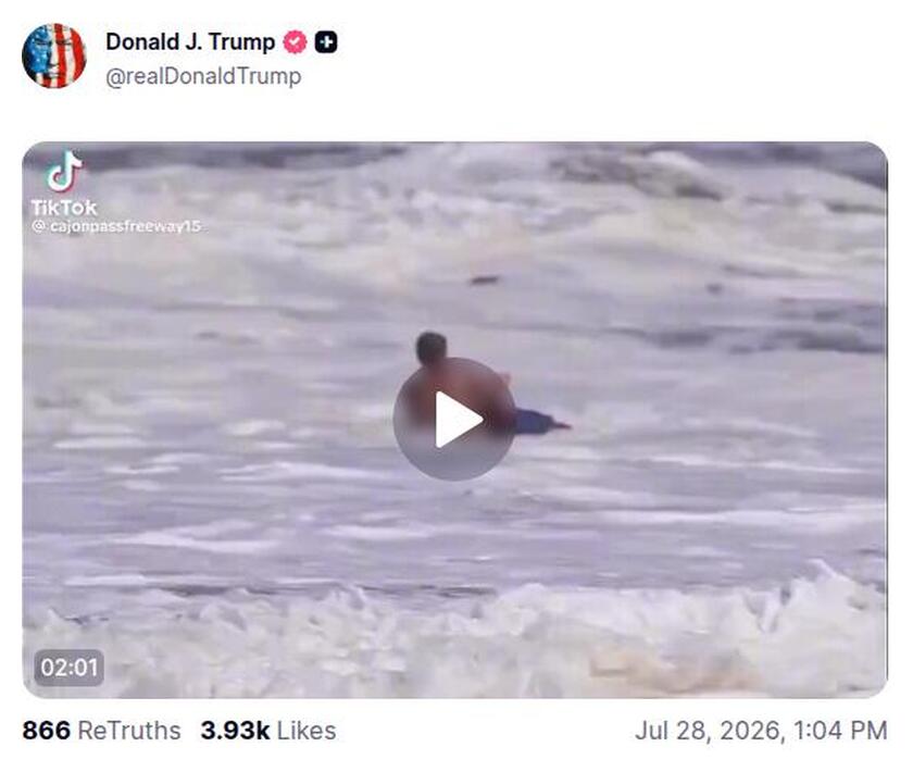Post preview from Donald Trump