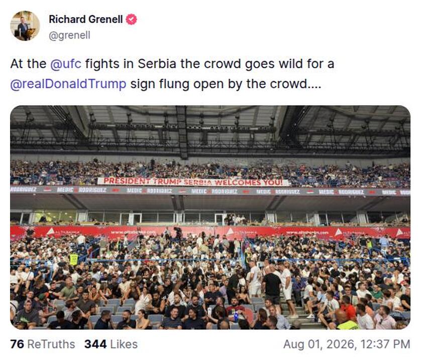 Post preview from Donald Trump