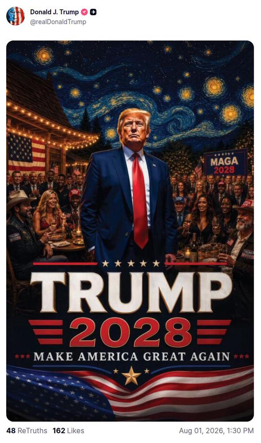 Post preview from Donald Trump
