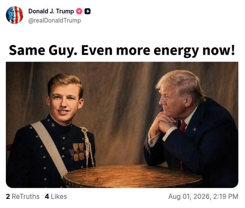 Post preview from Donald Trump