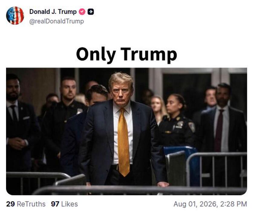 Post preview from Donald Trump