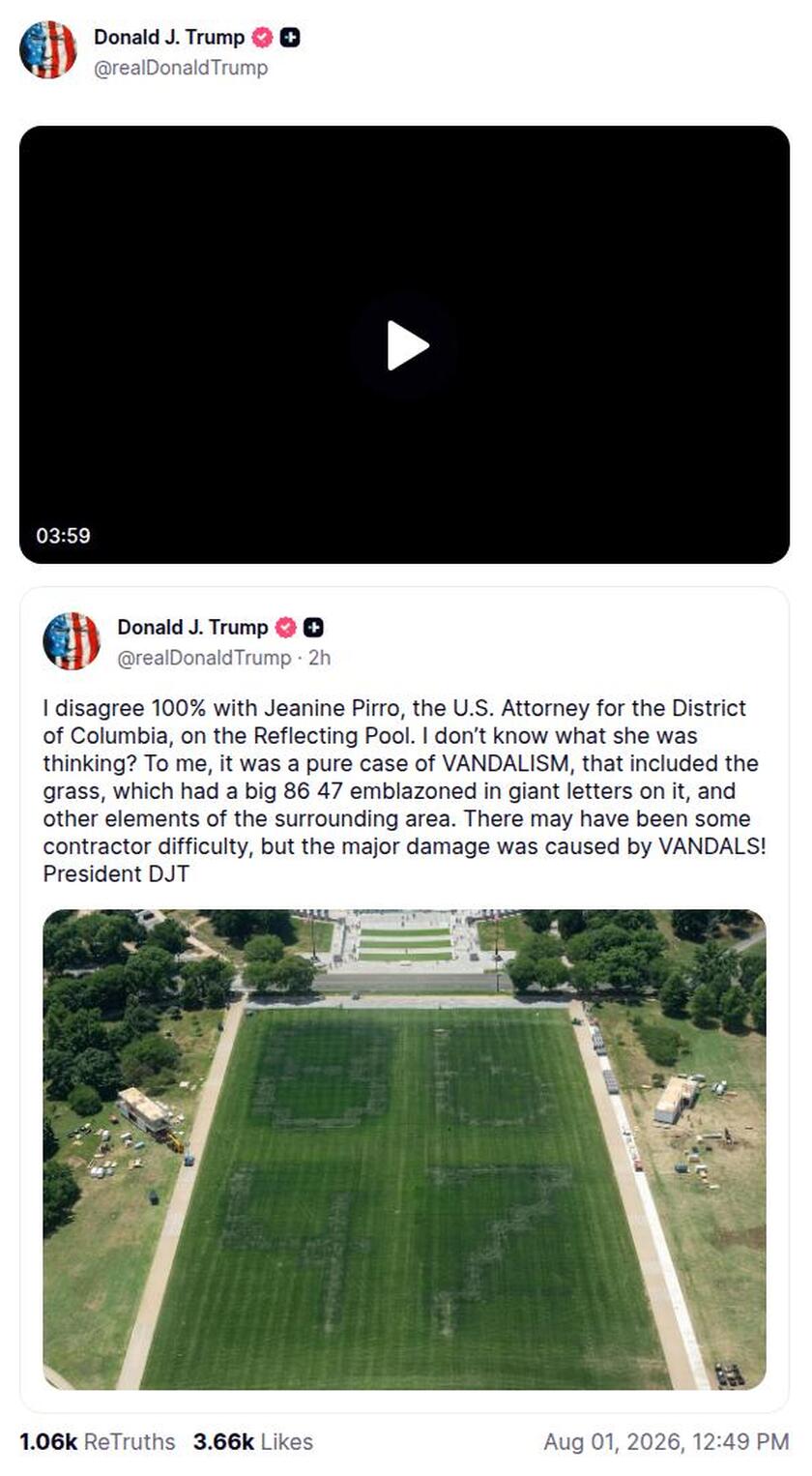 Post preview from Donald Trump