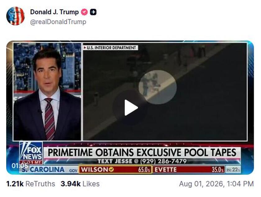 Post preview from Donald Trump
