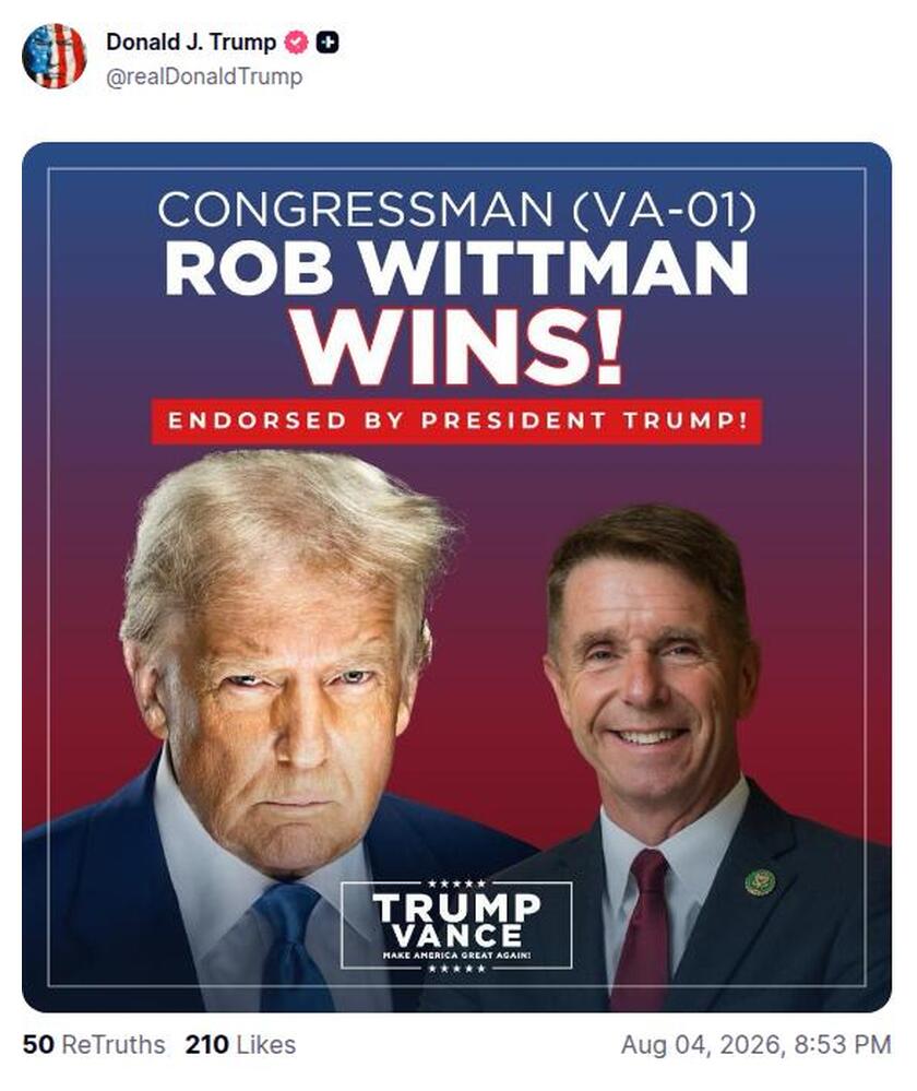 Post preview from Donald Trump