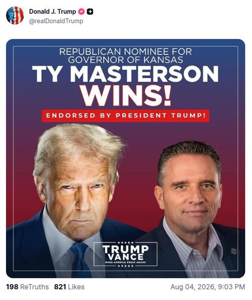 Post preview from Donald Trump