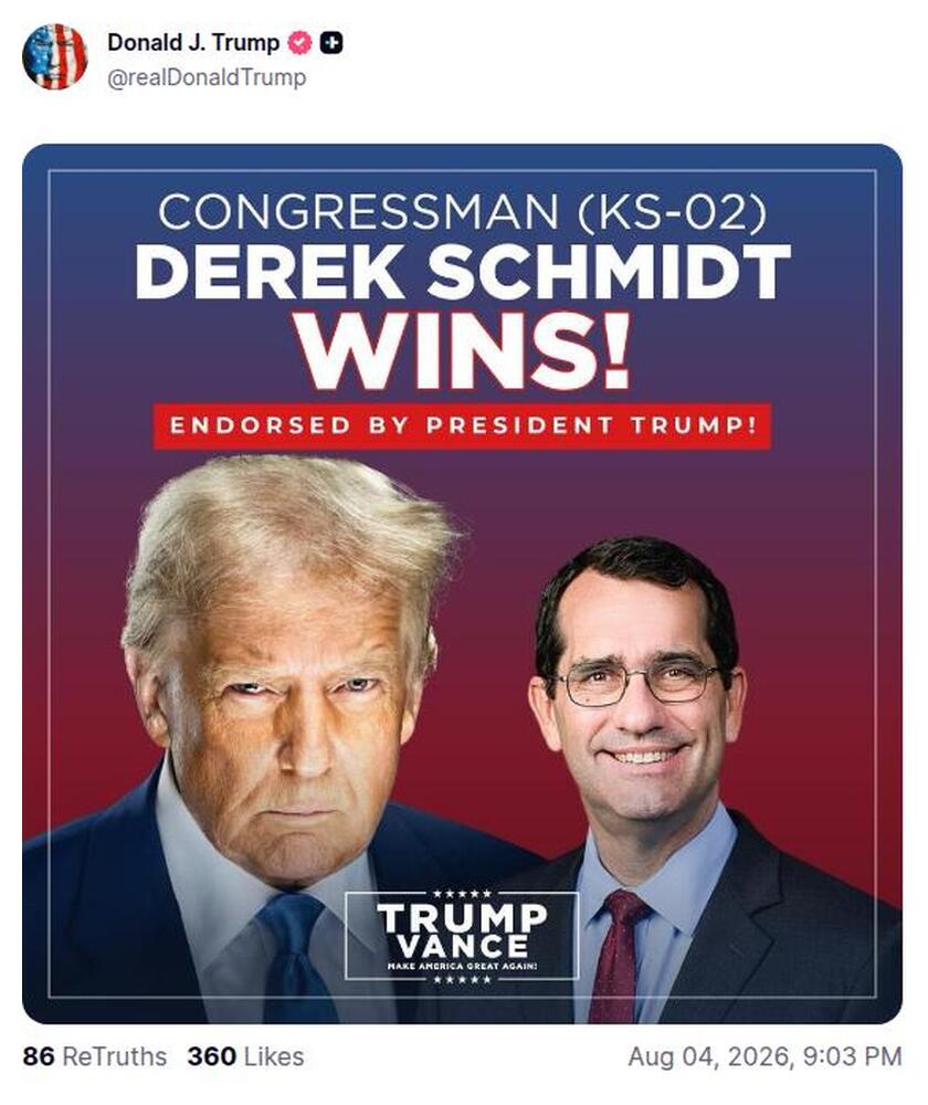 Post preview from Donald Trump