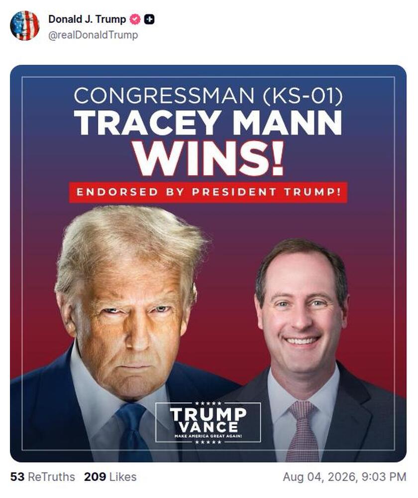 Post preview from Donald Trump