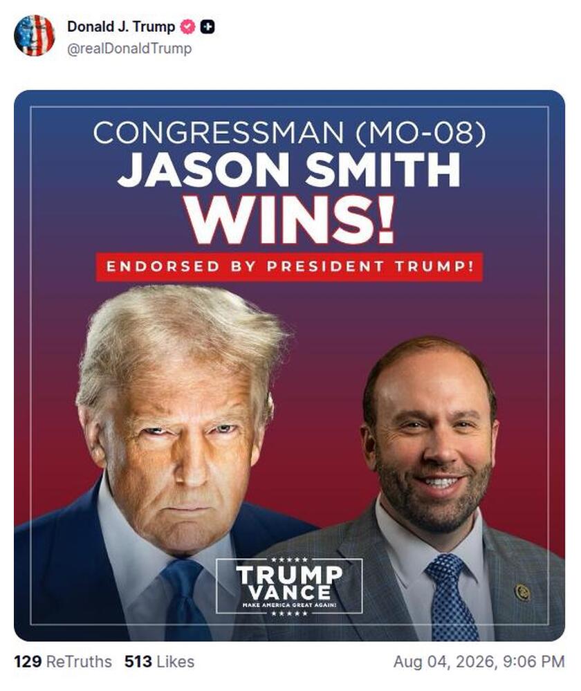 Post preview from Donald Trump
