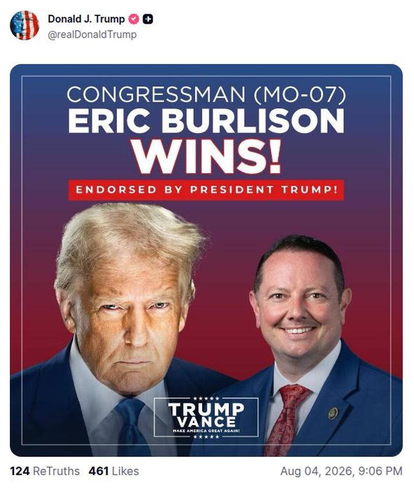 Post preview from Donald Trump