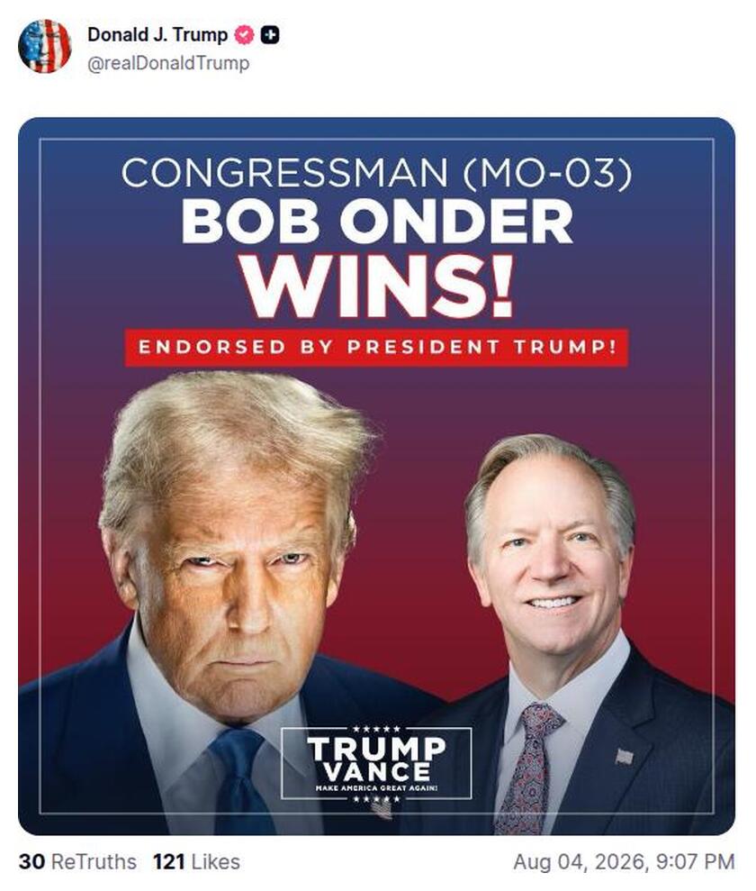 Post preview from Donald Trump