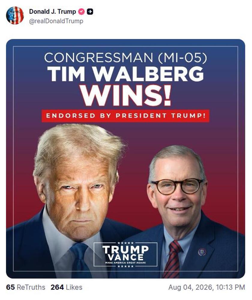 Post preview from Donald Trump