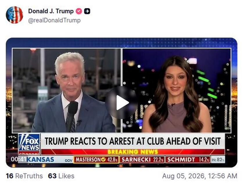 Post preview from Donald Trump