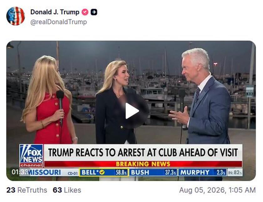 Post preview from Donald Trump