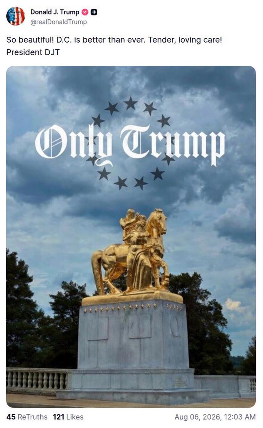 Post preview from Donald Trump
