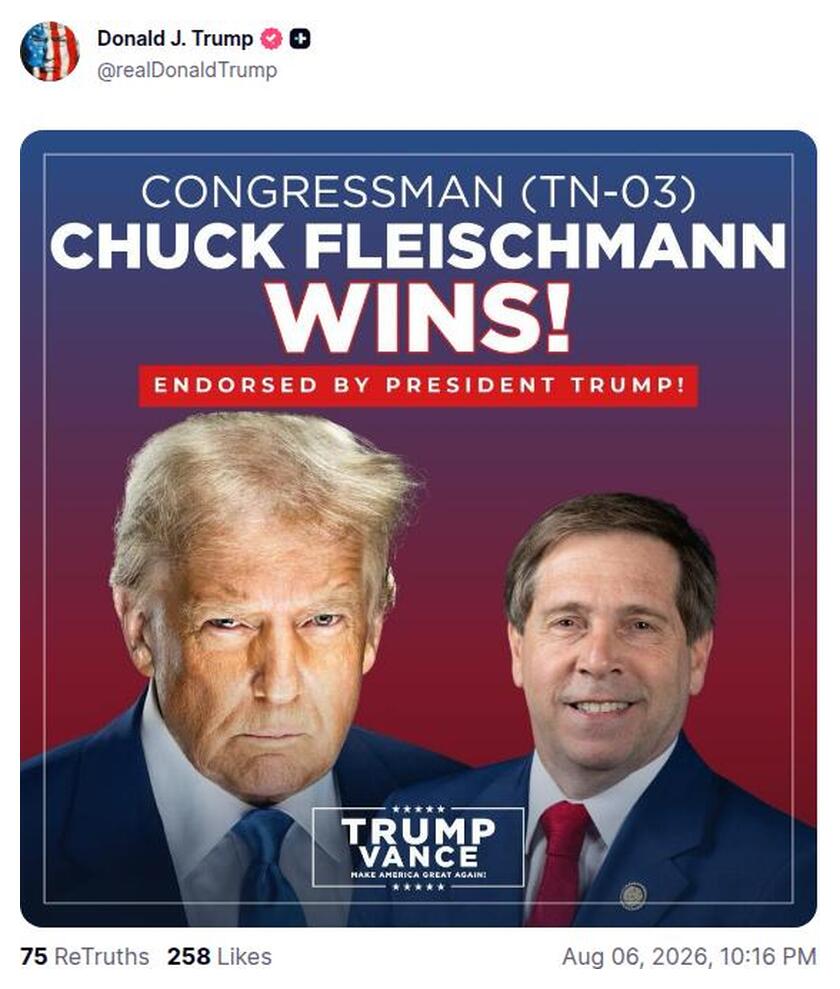 Post preview from Donald Trump