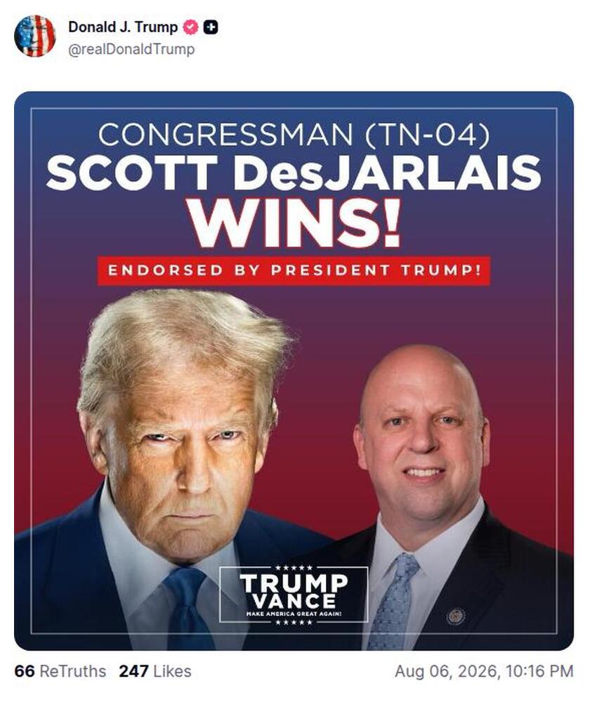 Post preview from Donald Trump