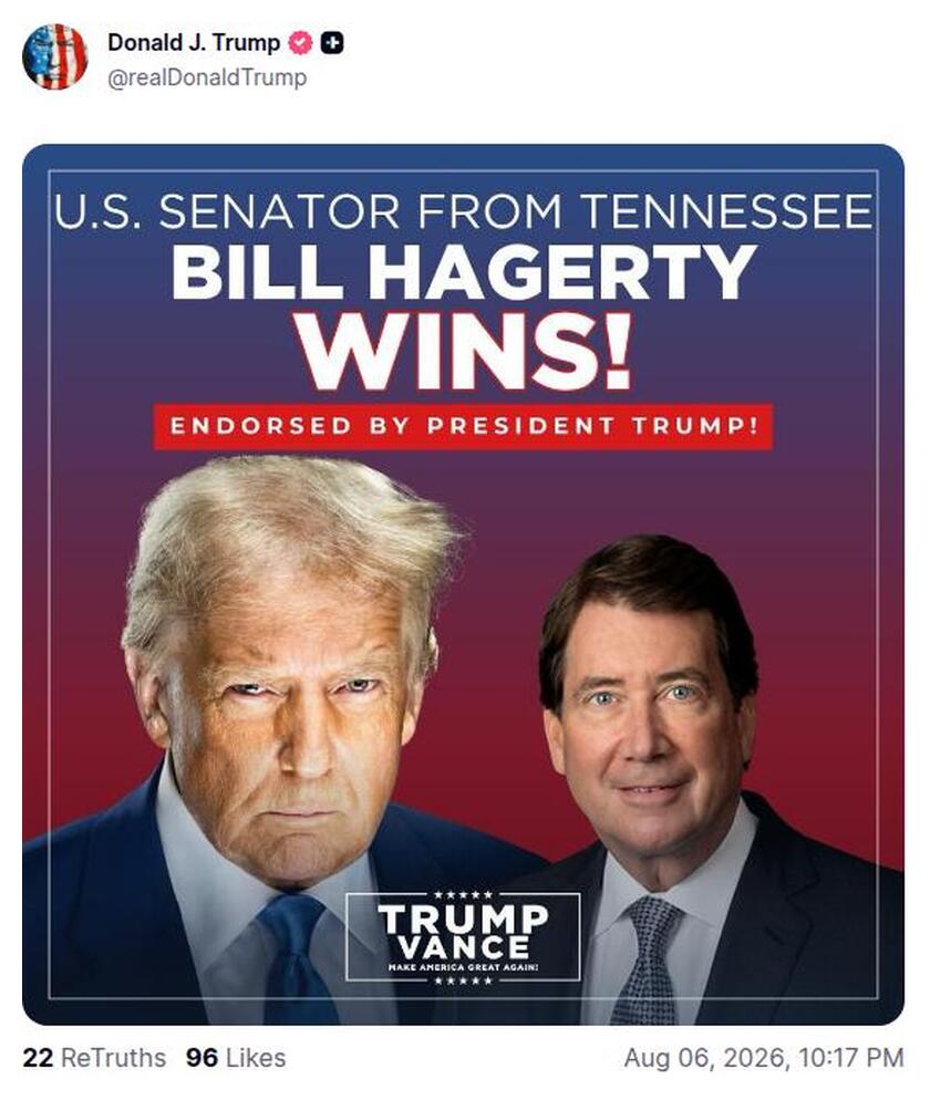Post preview from Donald Trump