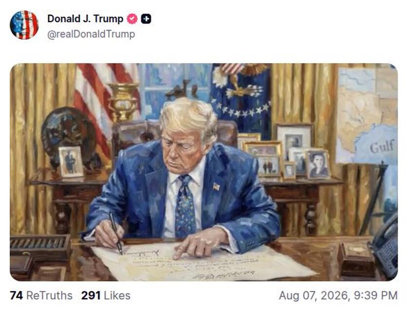 Post preview from Donald Trump