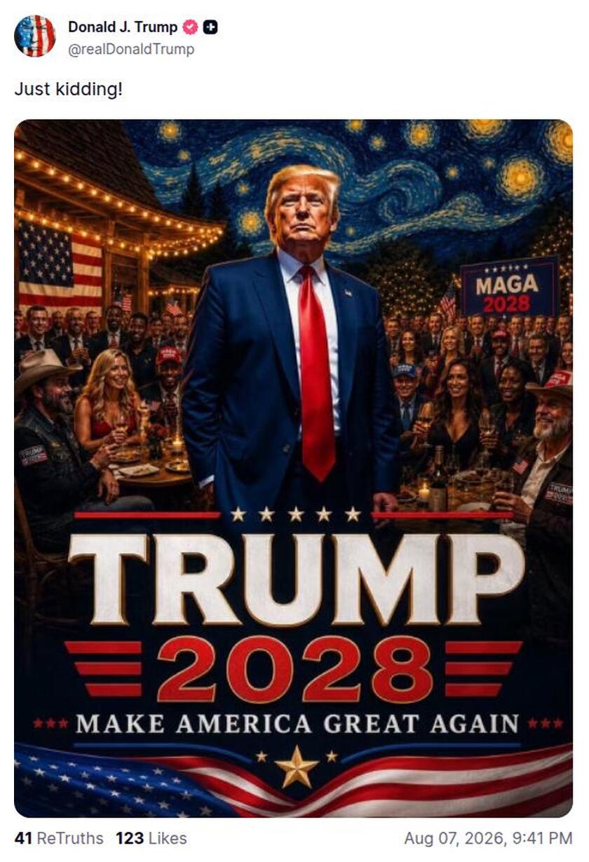 Post preview from Donald Trump