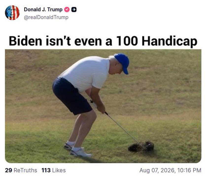 Post preview from Donald Trump