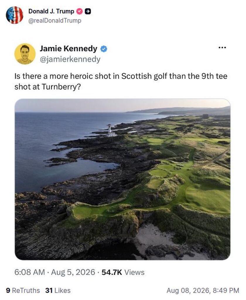 Post preview from Donald Trump