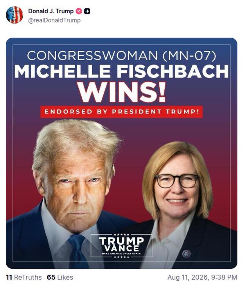 Post preview from Donald Trump