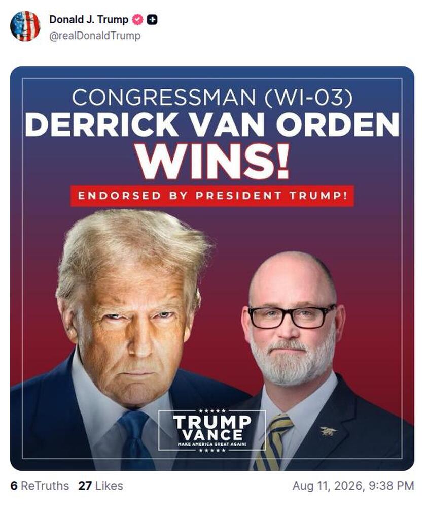 Post preview from Donald Trump