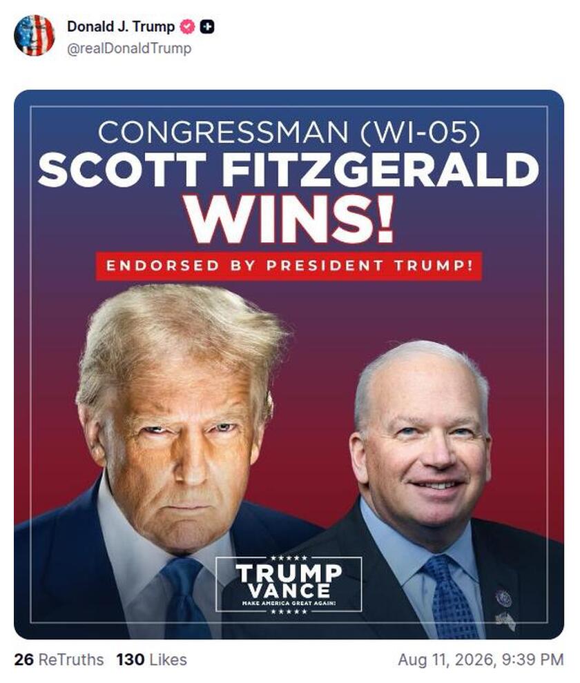 Post preview from Donald Trump