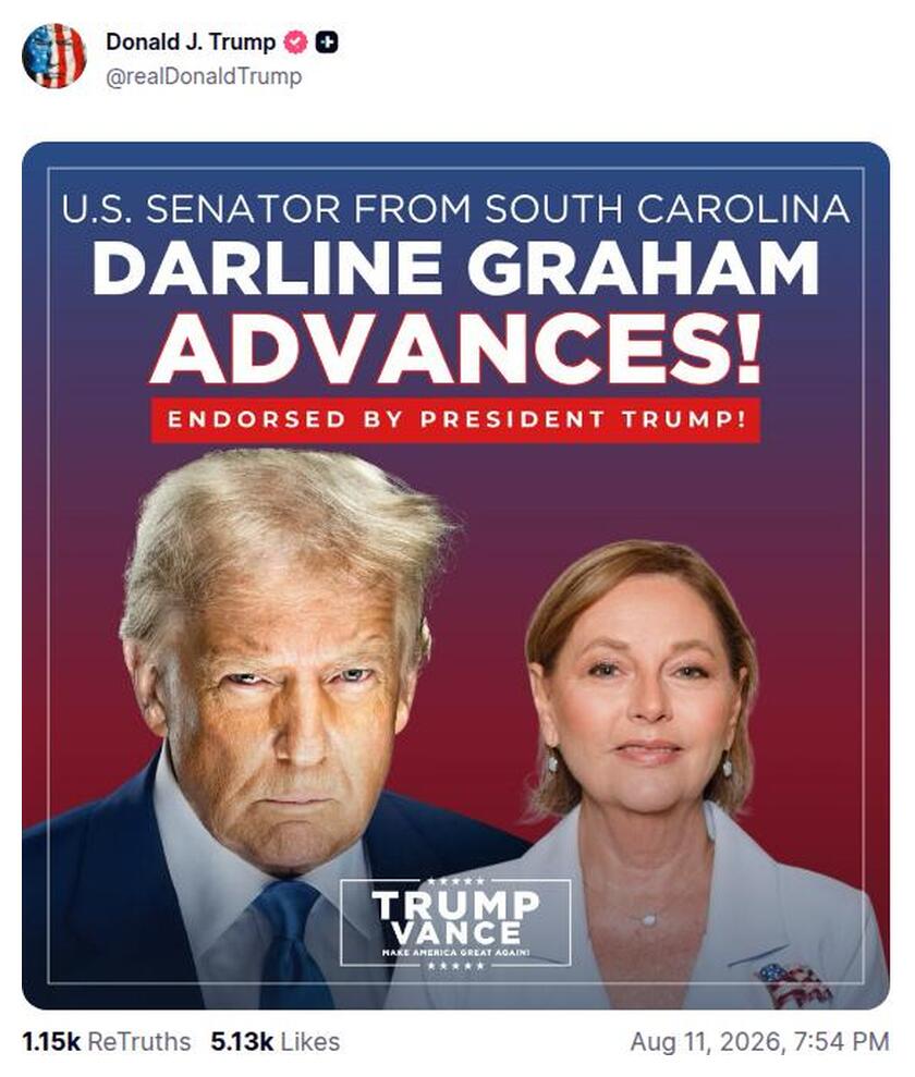 Post preview from Donald Trump