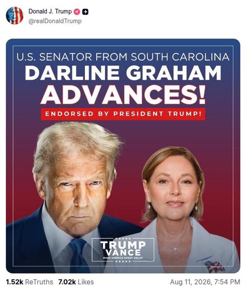 Post preview from Donald Trump