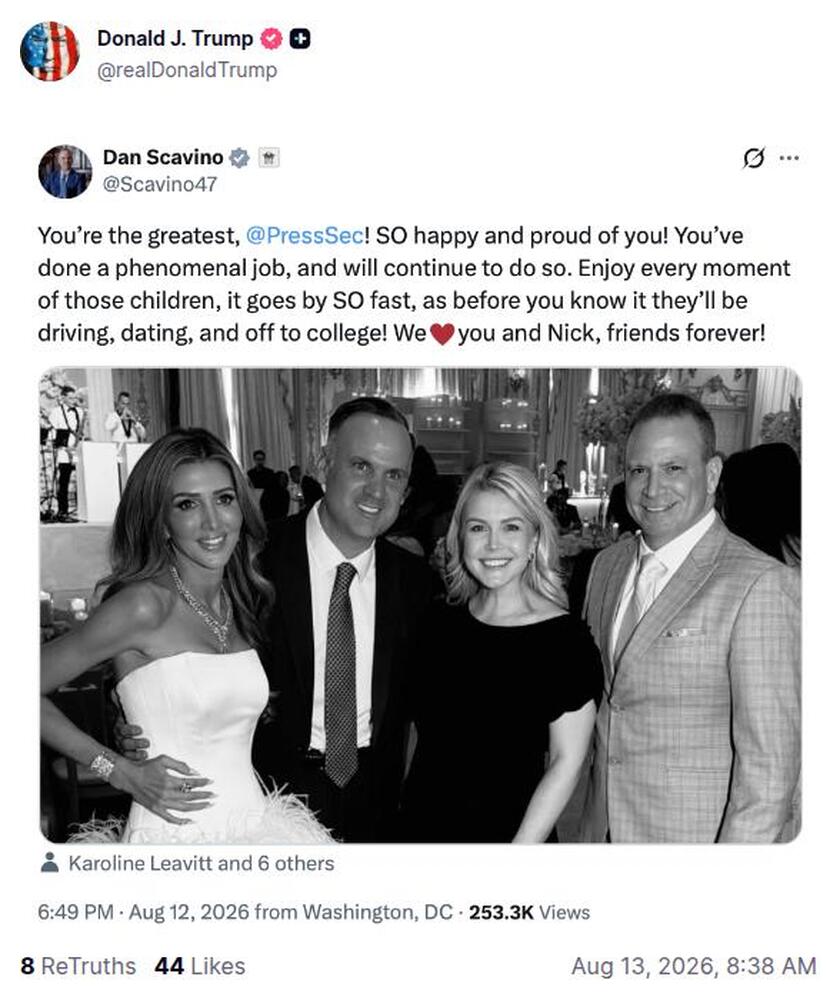 Post preview from Donald Trump