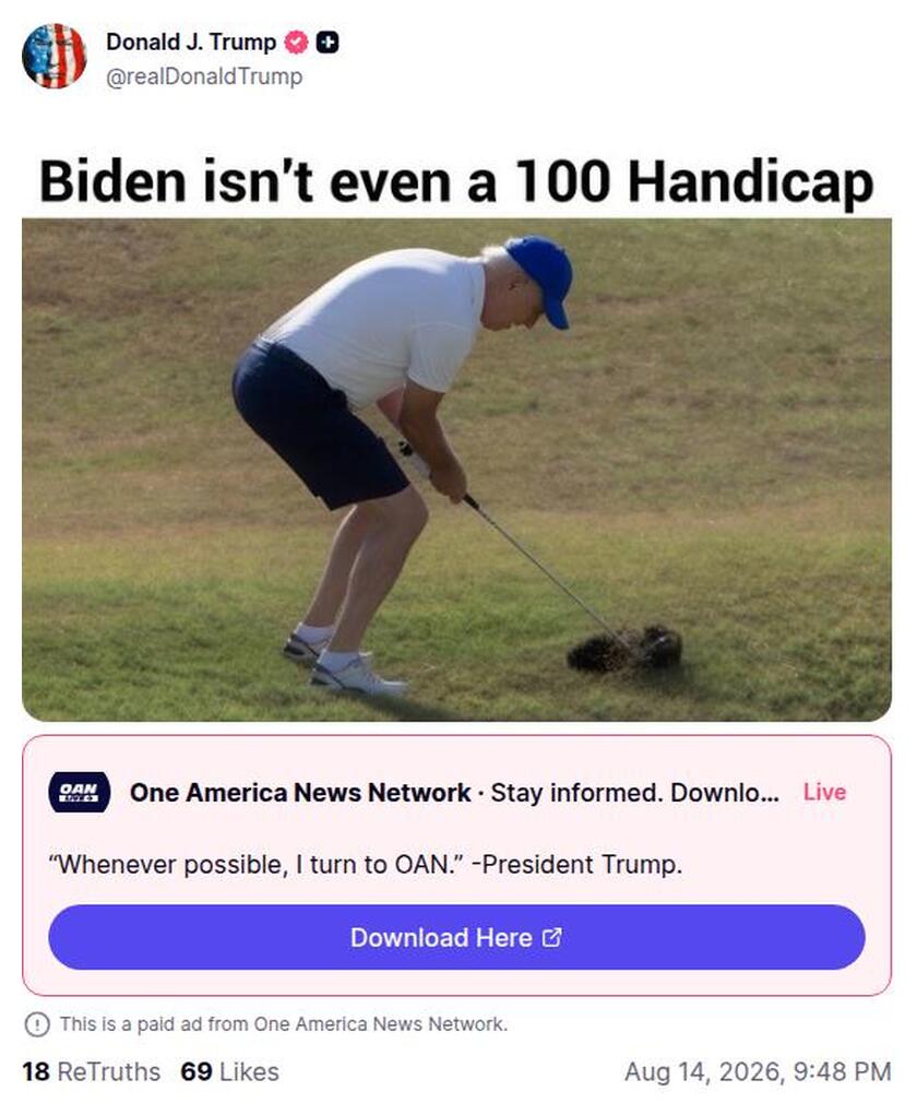 Post preview from Donald Trump