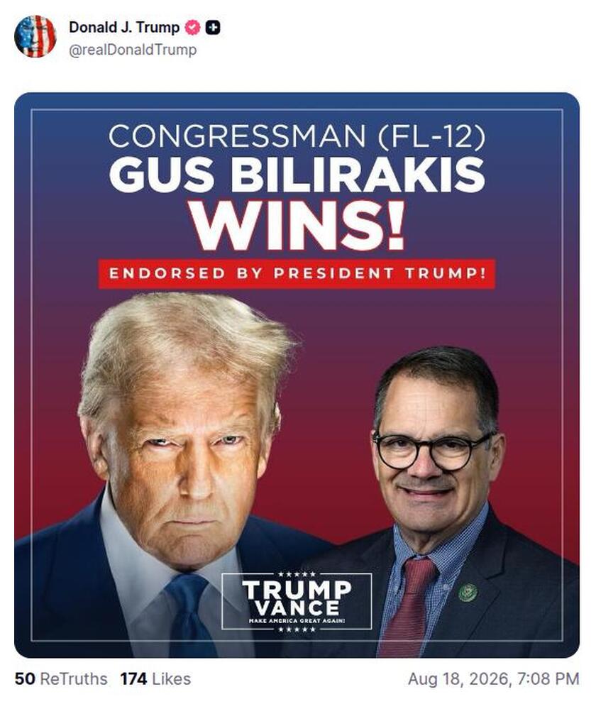 Post preview from Donald Trump