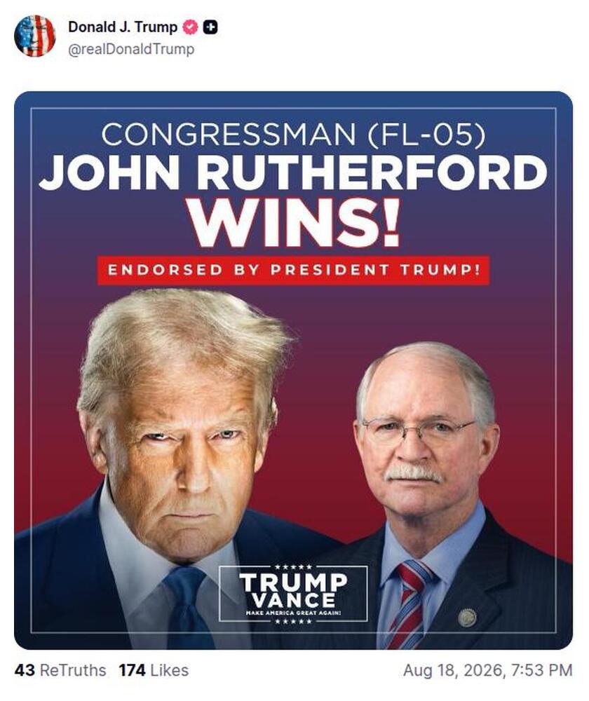 Post preview from Donald Trump