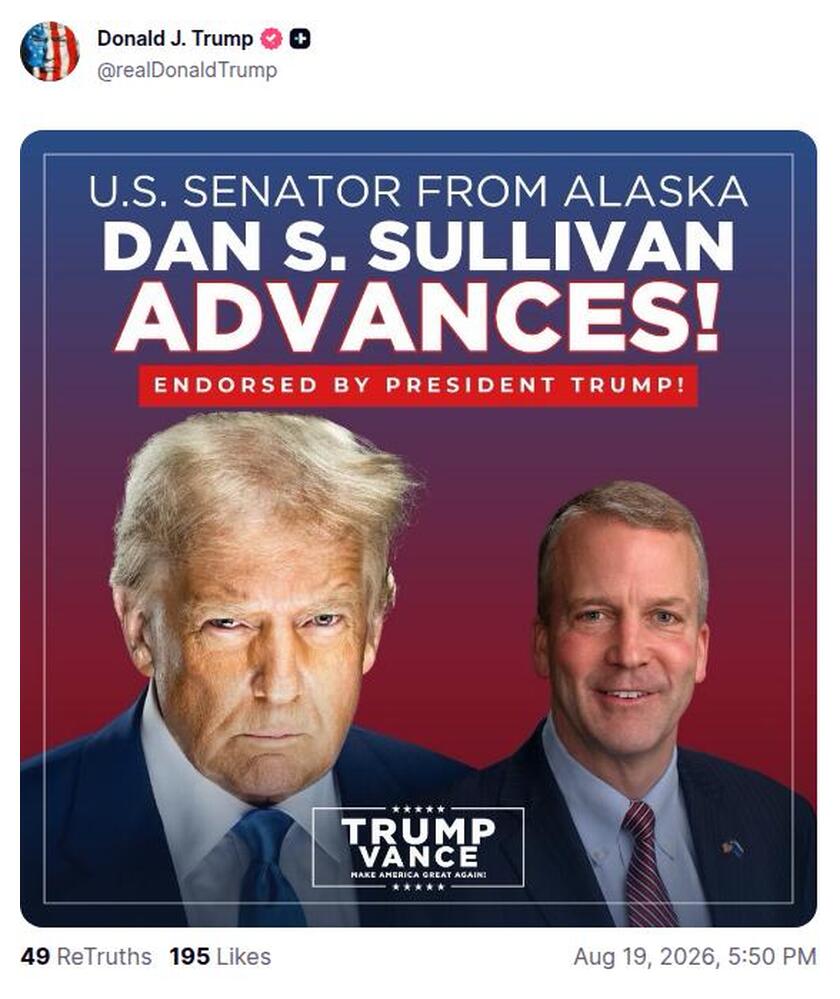 Post preview from Donald Trump