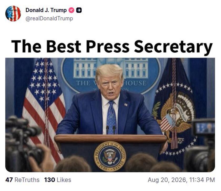 Post preview from Donald Trump