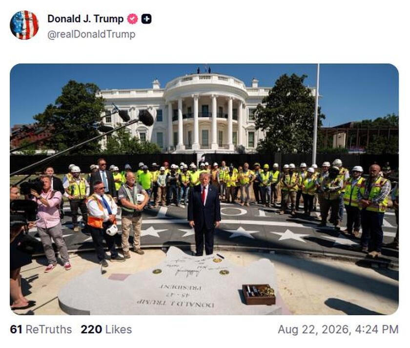 Post preview from Donald Trump