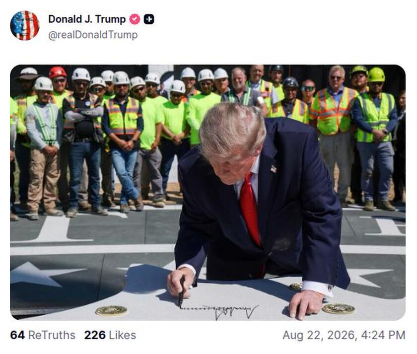 Post preview from Donald Trump