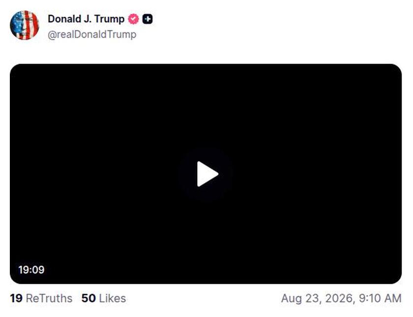 Post preview from Donald Trump