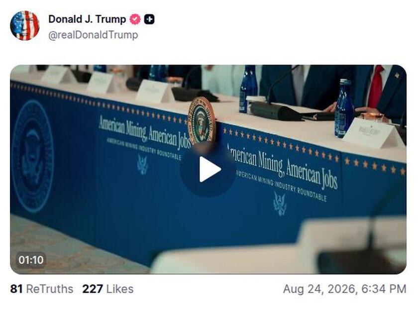 Post preview from Donald Trump